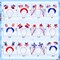 Moon Boat 12PCS Patriotic Head Boppers Headband - Star Uncle Sam Hat Balloons- Fourth 4th of July Party Accessories Favors Decorations